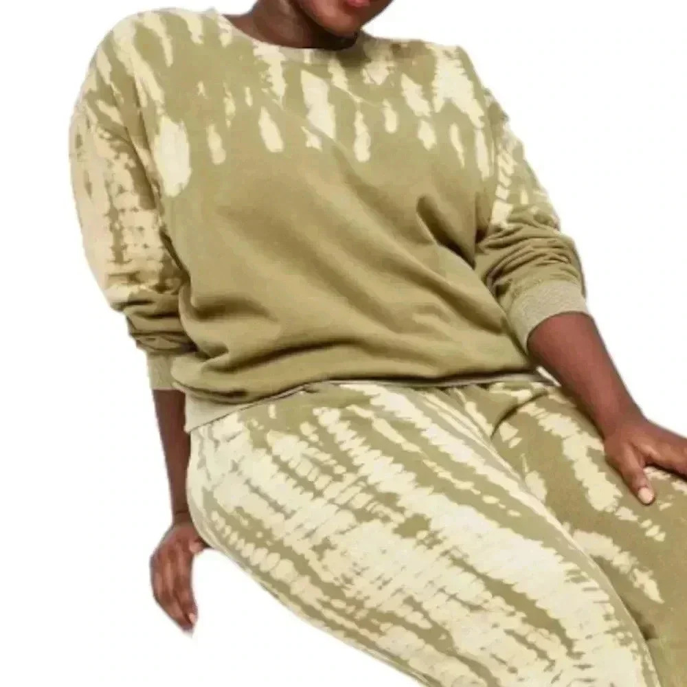 Wild Fable Vintage Tie Dye Green Pullover SweatShirt